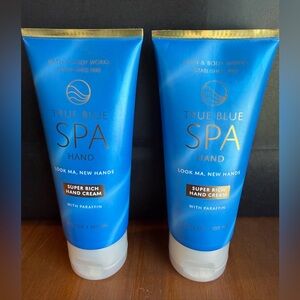 True Blue Spa Hand Cream two 3.4 oz tubes Look Ma New Hands!